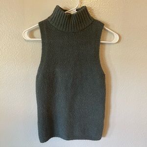NWT EXPRESS Sage Green Mock turtle neck Sweater (S)